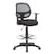 Boss Office Products Commercial Grade Mesh Drafting Chair - with Arms B16606 - alternate 1